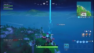 Fortnite - Fortbyte 77, Accessible by wearing Kyo Pet Back Bling, at the Northern most point