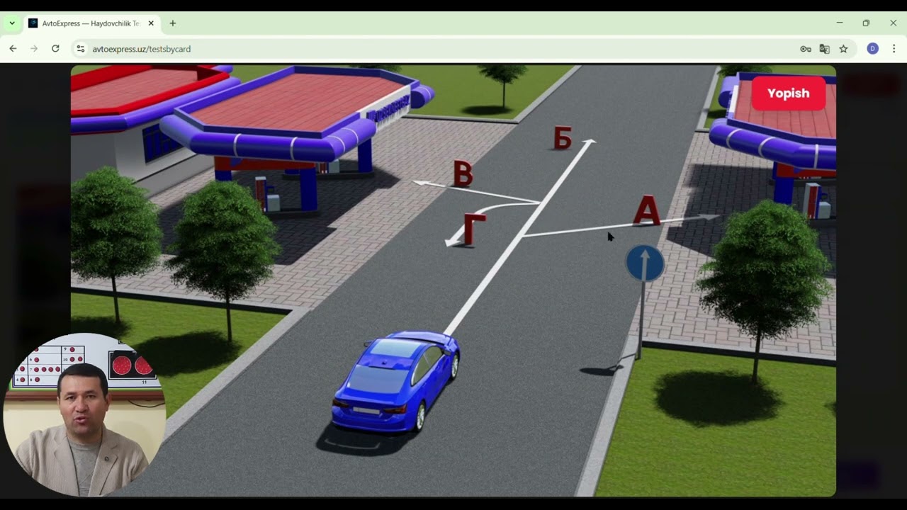 📘 3-Bilet Savollari — Rasmiy Haydovchilik Guvohnomasi Imtihoni | Qobiljon Ustoz Tushuntiradi