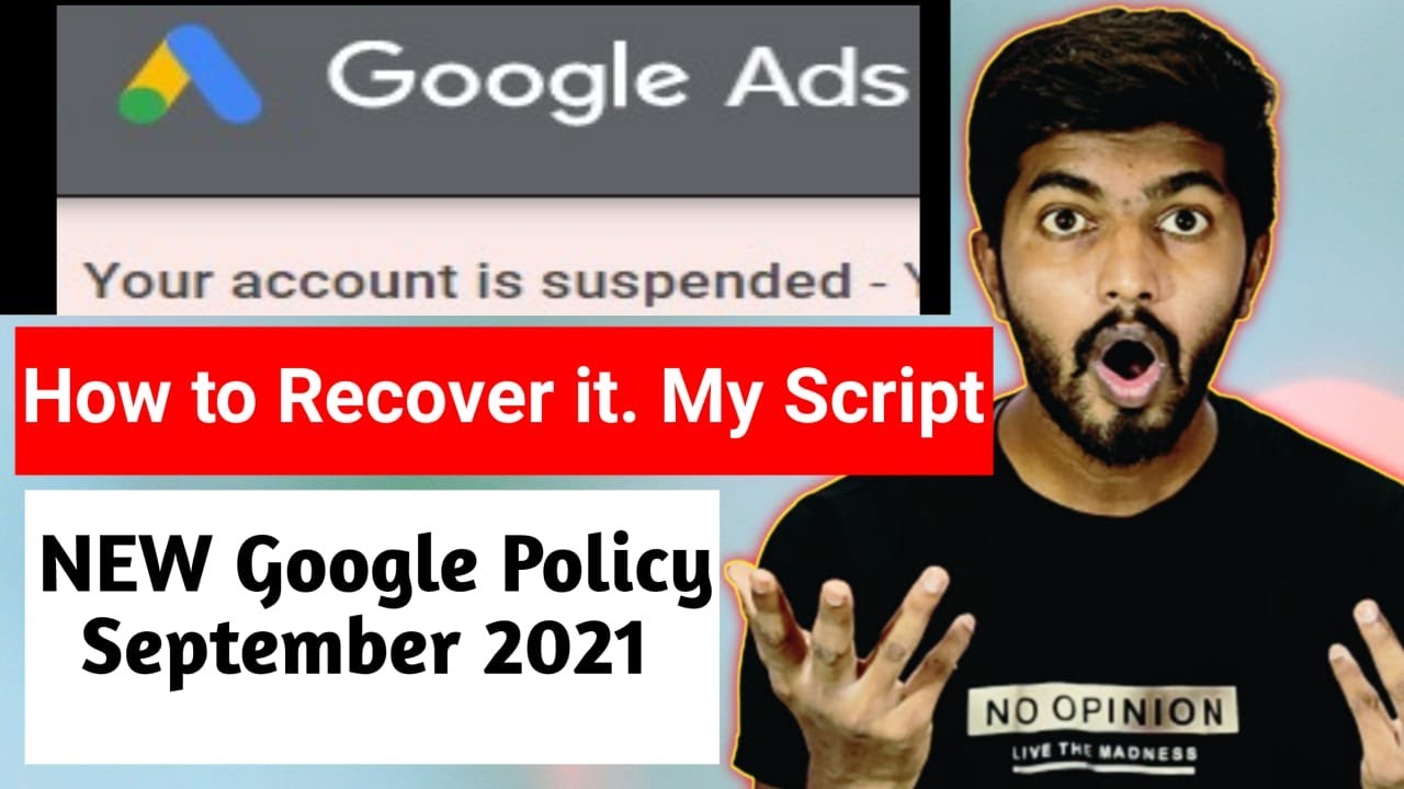 MY SCRIPT | My Google Ads Account Suspended | How to Recover Google Ads ...