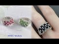 三段リングの作り方//Tutorial on how to make a 3-line ring