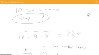 Permutations and Combinations Review Part 1 of 2