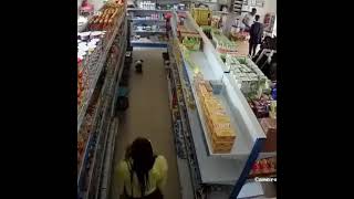 Caught stealing at supermarket