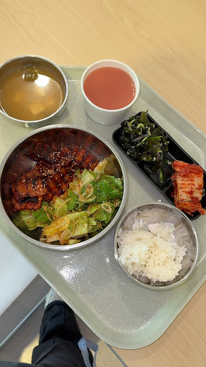 SPICY kbbq pork belly 🌶️ #koreanfood #foodie #korea #mukbang #work #lunch #asmr