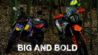 Two KTM 890 Adventure R's take it to the Carpathian OFF-ROAD