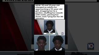 NEW: 12 and 13 year old charged as adults for SA a 12-year-old #viral #trending #shorts#news #fyp#