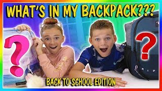 WHAT'S IN MY BACKPACK? | BACK TO SCHOOL EDITION | We Are The Davises