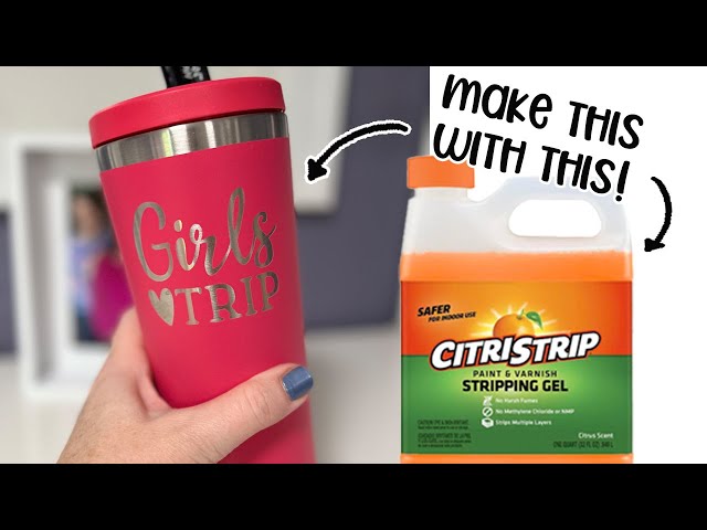 How to Etch Tumblers with Citristrip: TWO Ways Tested! 