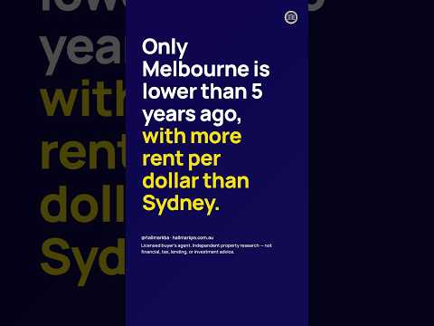 Melbourne is the only capital below its 5-year level. What changes?