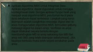 Kriptografi MD5 Ecription Algorithm