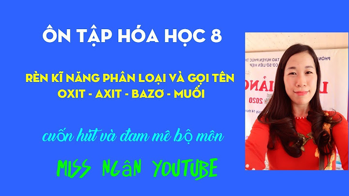 Ví dụ oxit axit bazơ muối