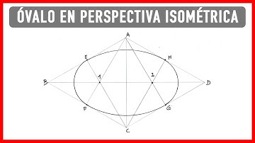 Cómo hacer un óvalo en Perspectiva Isométrica- Dibujo técnico.