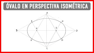 Cómo hacer un óvalo en Perspectiva Isométrica Dibujo técnico.