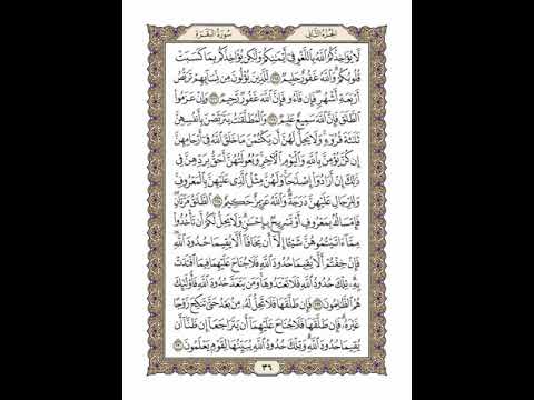 الوجه 36 من القرآن مكرر ١٠ مرات مع الآيات لتسهيل الحفظ سورة البقرة الشيخ خليفة الطنيجي 