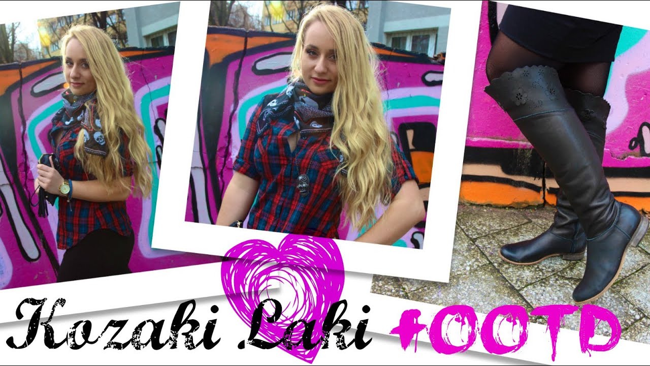 KOZAKI LAKI ♡ BUTOWNICZKA + OOTD! - YouTube