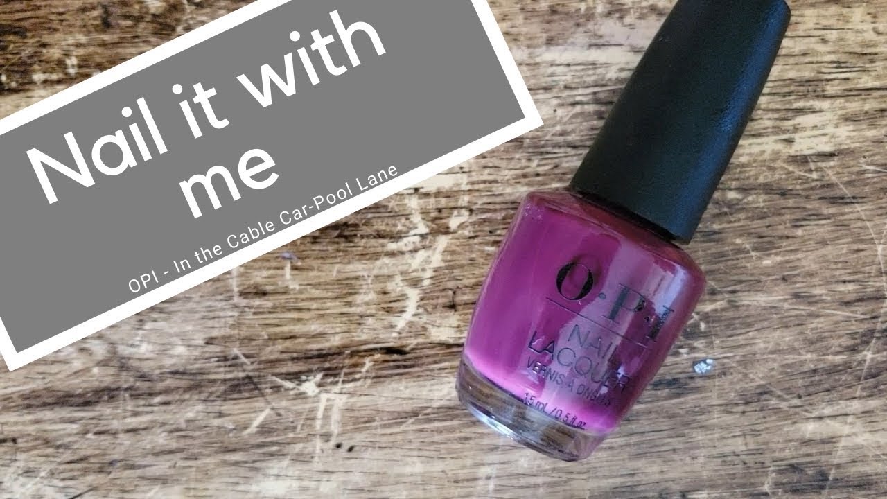 1. OPI Nail Lacquer in "In the Cable Car-Pool Lane" - wide 7