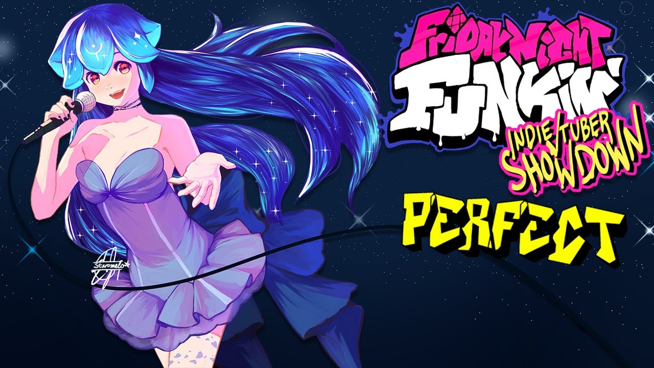 Friday Night Funkin' - Perfect Combo - Indie VTuber Showdown Mod + Cutscenes [HARD]
