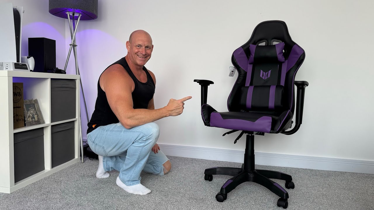 The Budget Gaming Chair for under £50! Unboxing,Setup &amp; Demo - YouTube