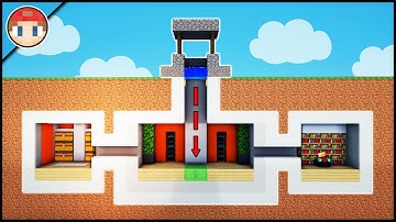 Minecraft: How to Build a Secret Base Tutorial (#5) - Easy Hidden House
