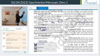 Gayrimenkul Mevzuatı Ders 1