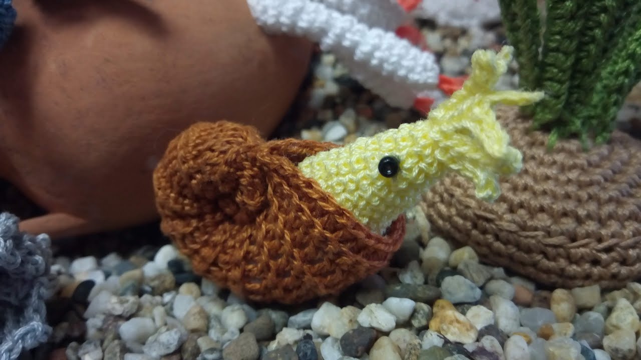 #tutorial #paguro #acquario #uncinetto - #Crochet #FishTank #hermitcrab PARTE PRIMA