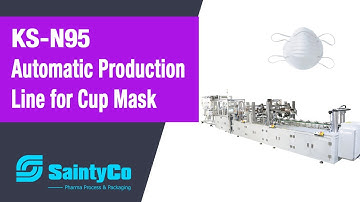 KS-N95 Automatic Production Line for N95 Respirators/ Headmounted cup mask machine-sainty