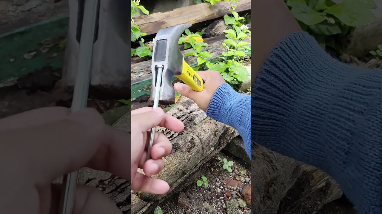 This magnetic hammer can help you get the job done.