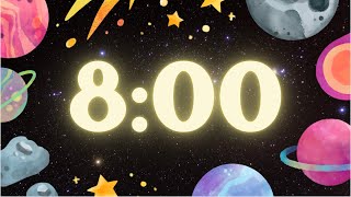 Famous Blast Off! Cosmic Space Neon 8 Minute Timer Profile
