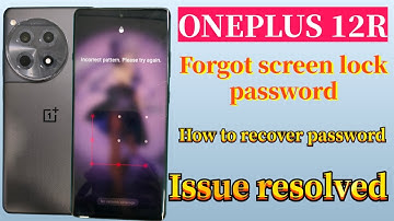 OnePlus 12R forgot screen lock password || how to reset screen lock password