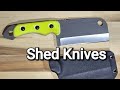 Shed knives atlas 2023 cleaver of the year cpm154 g10 day glow chopper usa made review shedknives