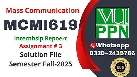 MCMI619 assignment 3 solution Fall 2025 #mcmi619 #mcmi #619 #internhsip