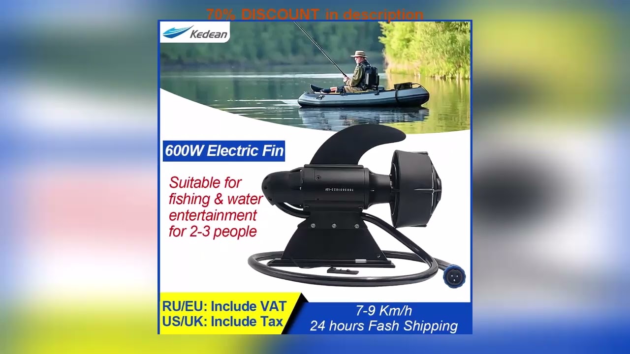 A must-have product! KEDEAN Underwater Thruster Electric Fin Motor for Fishing SUP Paddle Board Su