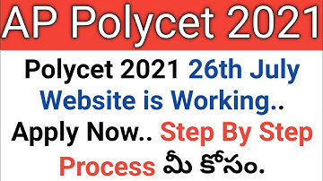 how to apply ap polycet 2021 July 26th working website step by step process in telugu
