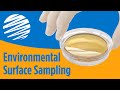 Environmental surface sampling using contact agar plates