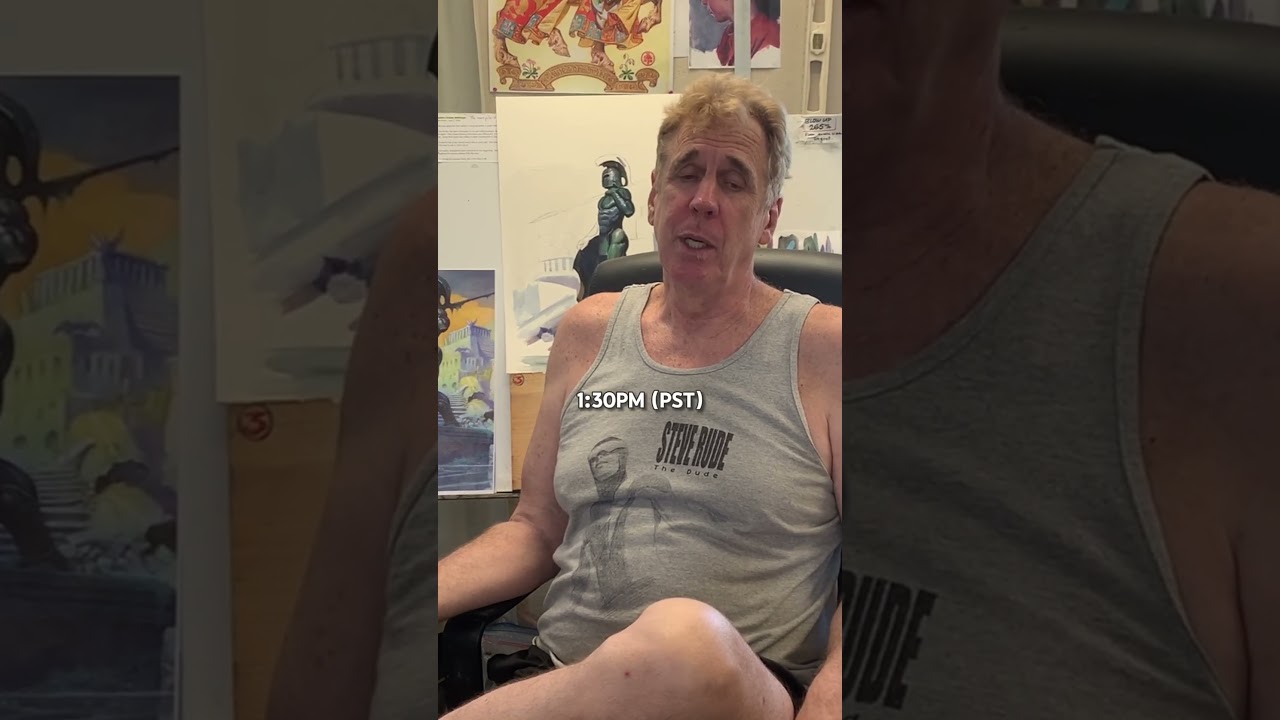 Frazetta Watercolor Study Live Stream this Saturday! 🎨 