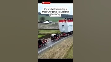 Thumbnail of only genius can spot what is wrong ? #challenge #reels #truck #driving #car #road #traffic