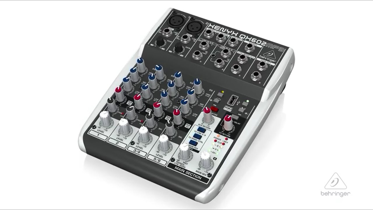 XENYX QX602MP3 Mixer with MP3 Playback