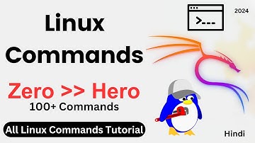 [ Hindi ] Top-100+ Linux Commands ||  Linux Commands Tutorial & Course  || New Commands 2025