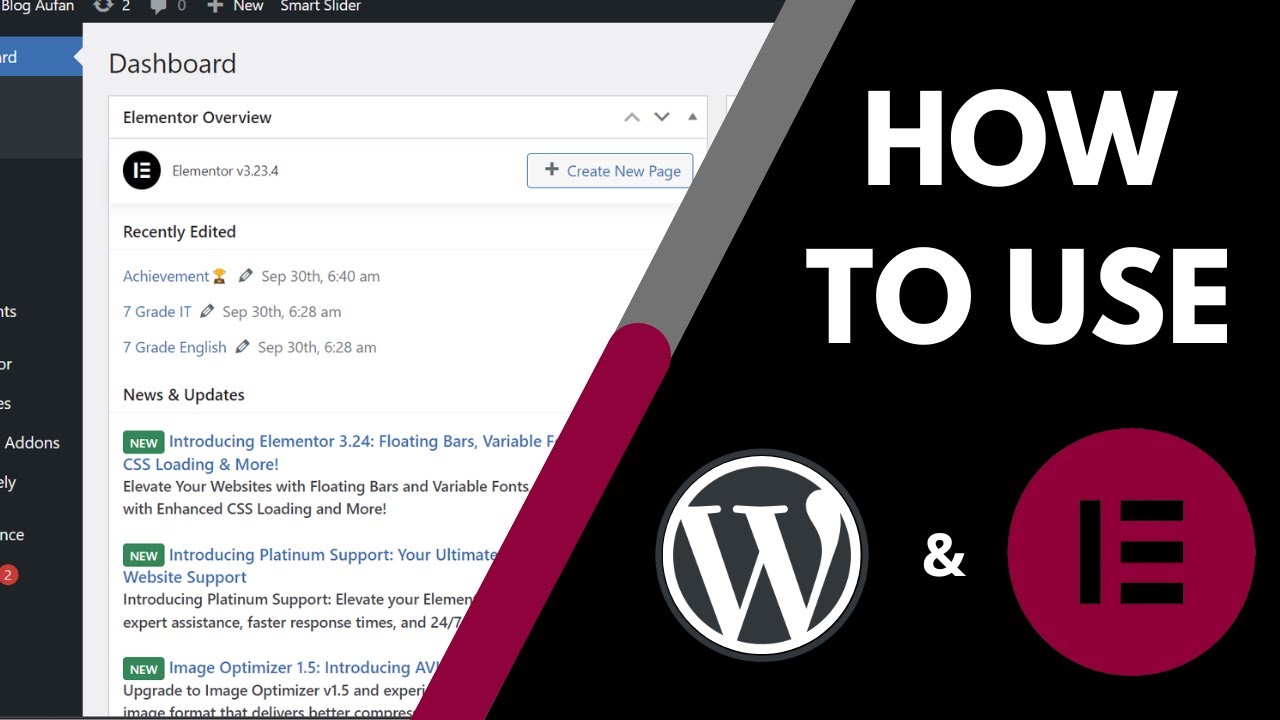 How to use Wordpress and Elementor (Basics) - YouTube