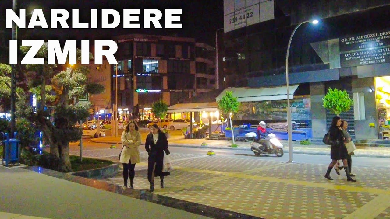 Izmir Walking Tour: Narlıdere Walk at Night, December 5, 2022 | Turkey [4K 60fps]