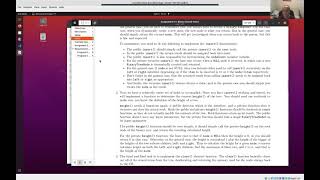 COSC 2336 Data Structures and Algorithms: Help / Q&A Session 13 04/05/2021