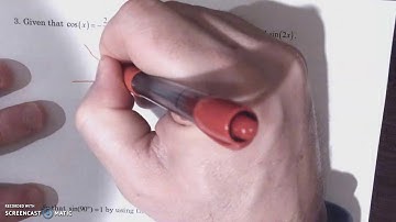Section 7.3 Notes - Double Angle Identities