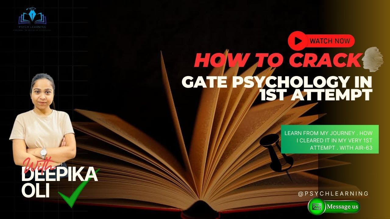 How to crack GATE psychology in 1st attempt | @psychlearning | # ...