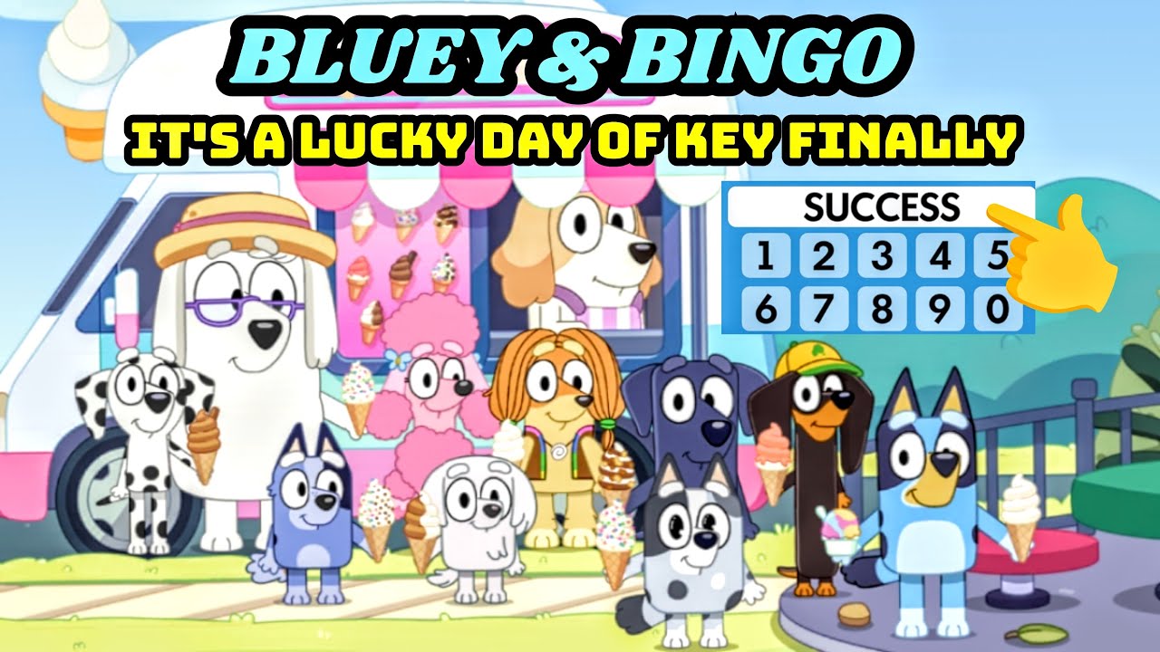 BLUEY & BINGO - It's A Lucky Day Of Key Finally Free Unlock Everything In Bluey Let's Play