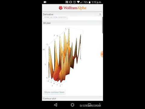 Derivadas parciales en Wolfram Alpha