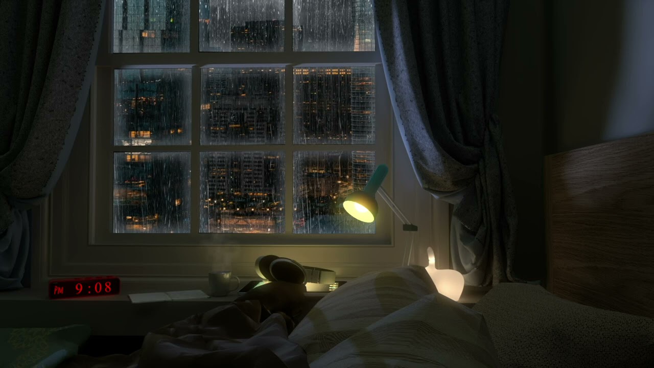 Cozy Bedroom Atmosphere And Rain By The Window Rain On Window Sound Maxresdefault