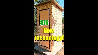Outdoor Toilet, Shower, Shed BUILD - NEW TECHNOLOGY!! #shorts