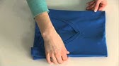 How to Fold a Shirt in Under 2 Seconds - 2 Easy Options - YouTube