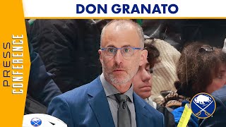 "A Lot Of Guys Did Not Feel Themselves" | Buffalo Sabres Coach Don Granato After Loss To Ottawa