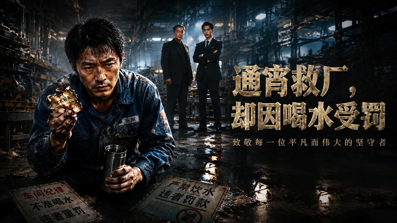 【高清全集】《通宵救厂，却因喝水受罚》 #逆袭 #爱情 #甜宠 #反转 #热门短剧 #drama #爽剧 #電影 #精彩影视 #AI短剧