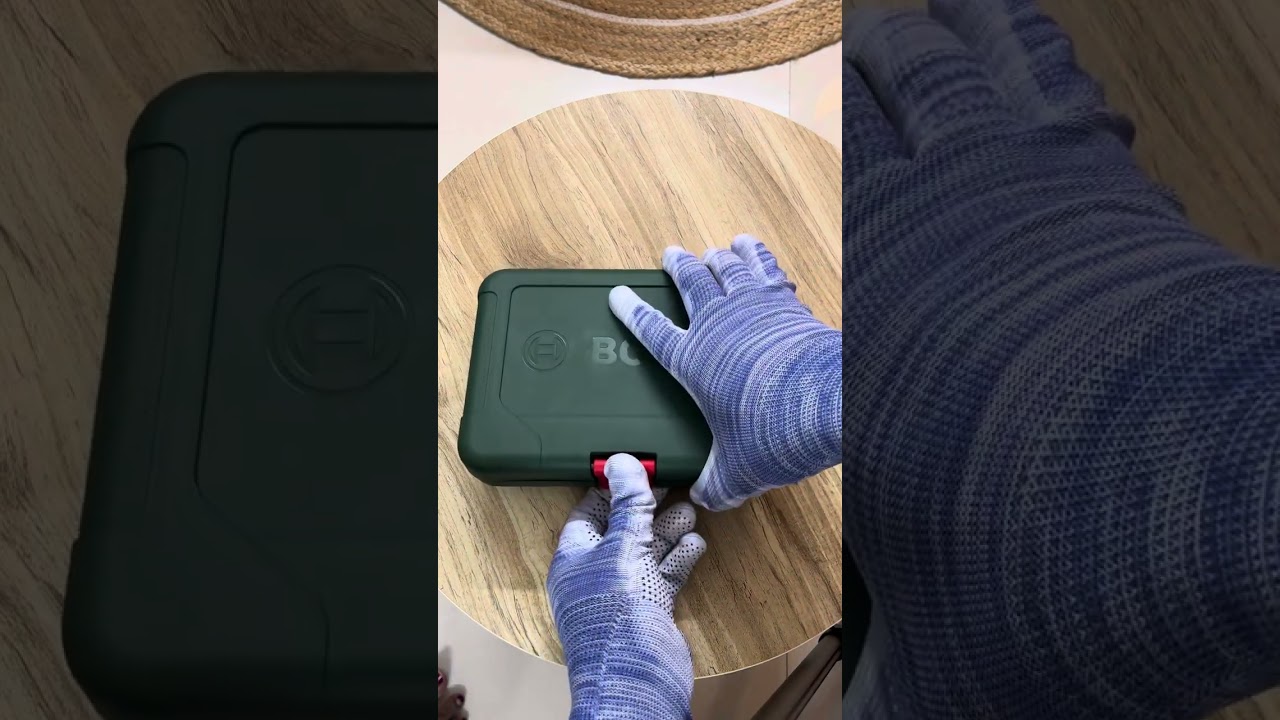 ASMR: Raw Unboxing Video of Bosch smart tool box 